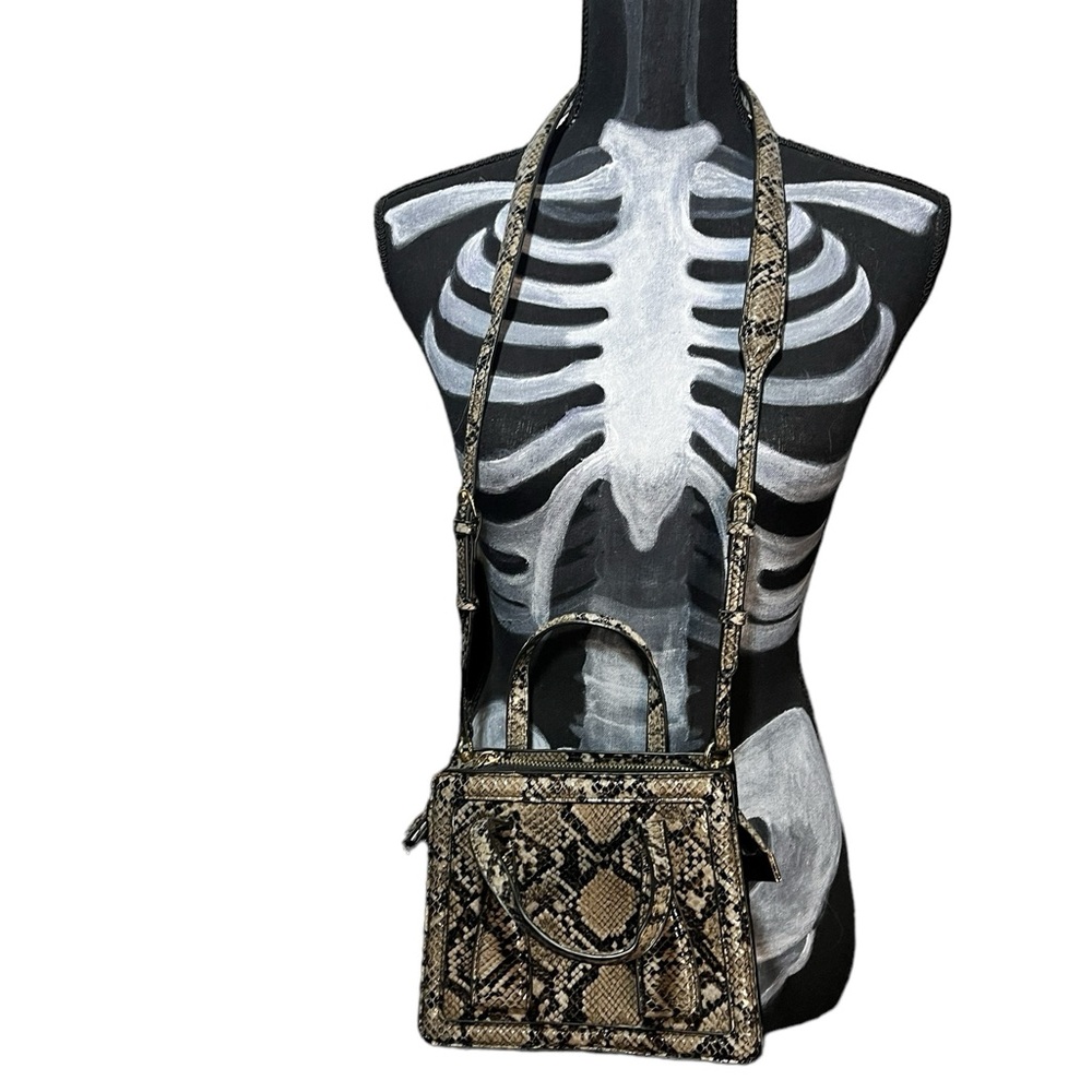 ZARA mini city snakeskin crossbody bag